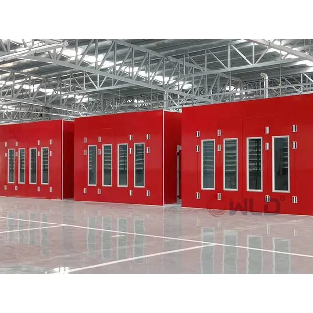 Raudonųjų automobilių dažų purškimo kabinos parduodamos Kuveitas